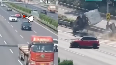 绍兴高速连环撞